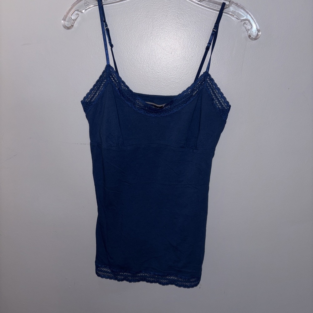 American Eagle Lace Trim Camisole‎ Babydoll Tank Top Y2K Style  Size L
